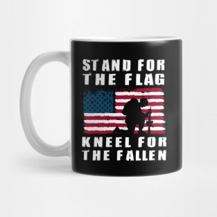 Stand For The Flag  Kneel For The Fallen Mug